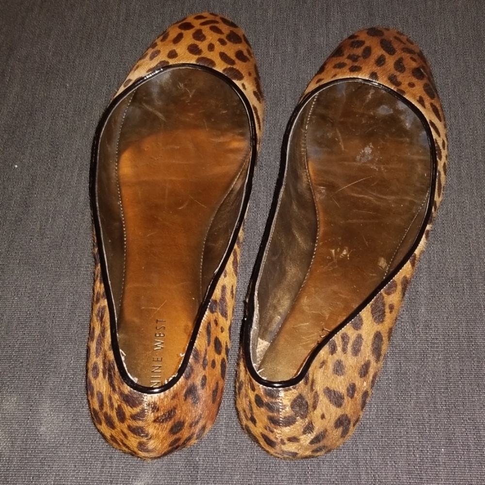 Animal print flats